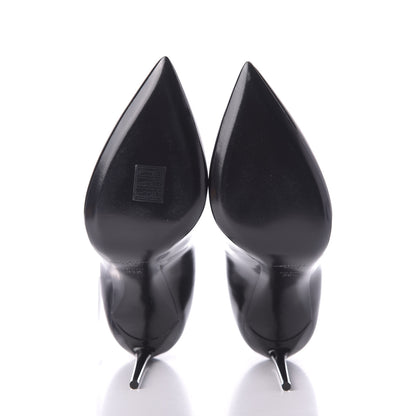 Saint Laurent Patent Calfskin Teddy High Vamp 105 Pumps 39.5 Black 6 of 10