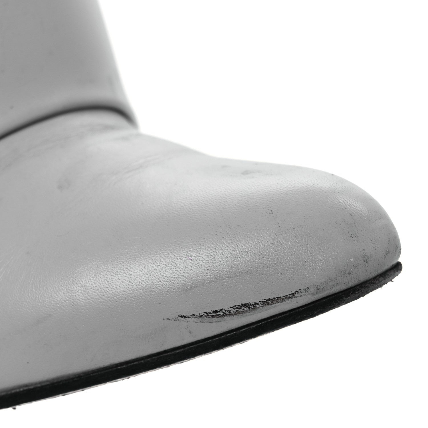 Givenchy Calfskin Shark Lock Pant Boots 36.5 Grey 14 of 16
