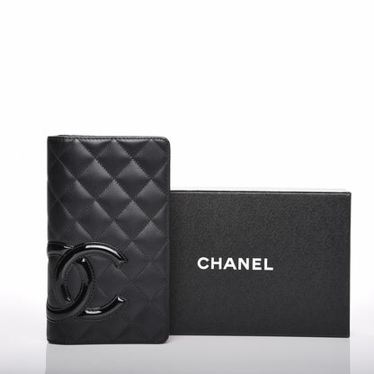 Chanel Calfskin Quilted Cambon Yen Wallet Black 8 of 8
