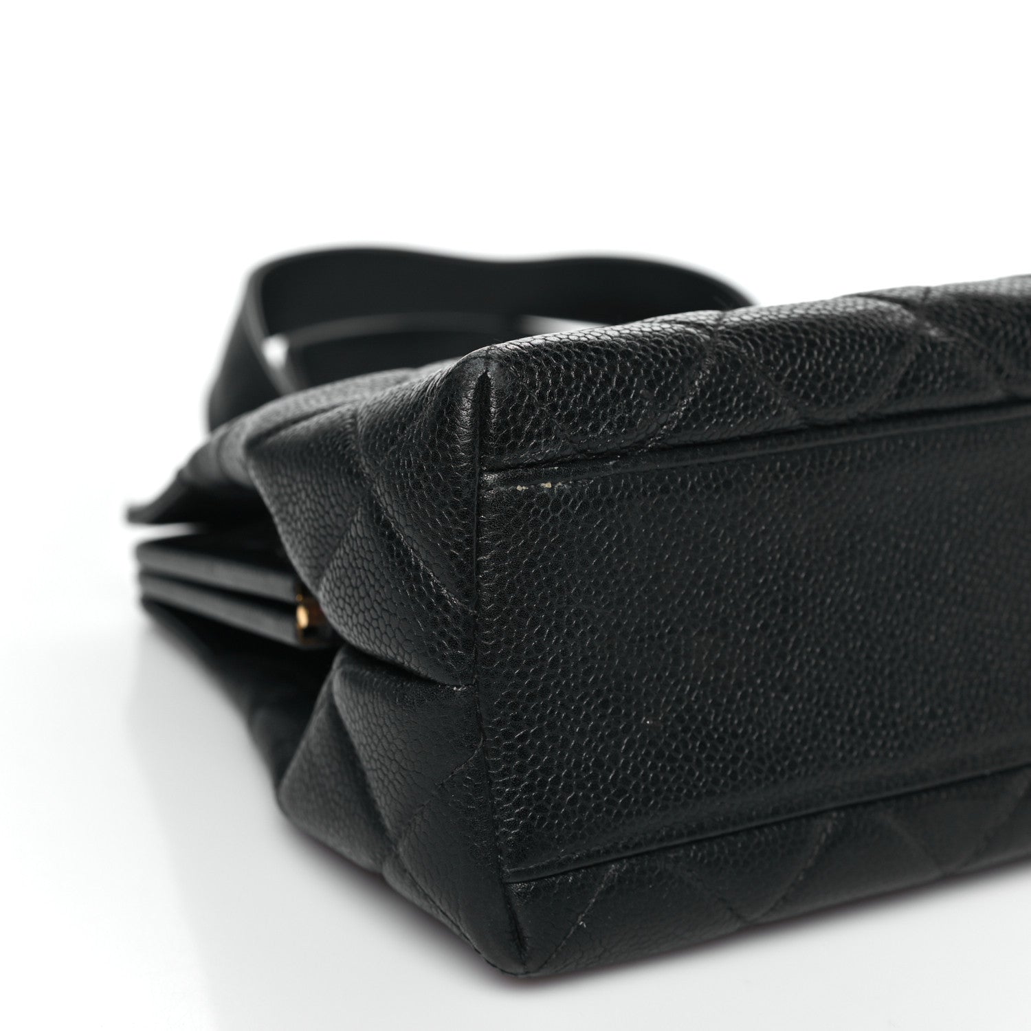 Chanel Caviar Quilted Frame Shoulder Bag Black 10 of 12