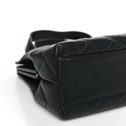 Chanel Caviar Quilted Frame Shoulder Bag Black 10 of 12