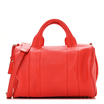 Alexander Wang Pebbled Lambskin Rocco Tangerine Pale Gold Hardware 1 of 10