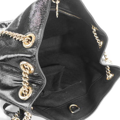Gucci Patent Medium Soho Chain Shoulder Bag Black 5 of 7