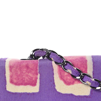 Chanel Nylon Printed Small Flap Purple 13 of 24