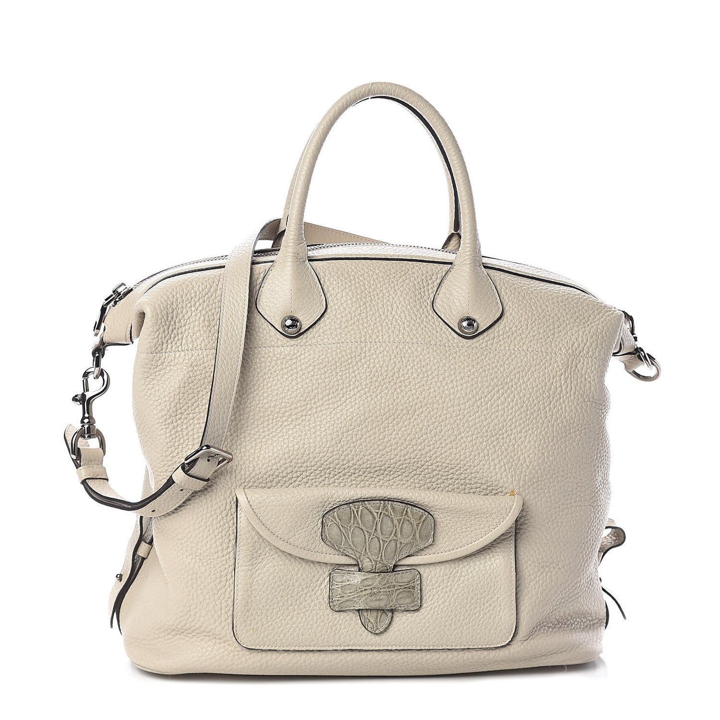 Calfskin Shoulder Bag Ivory
