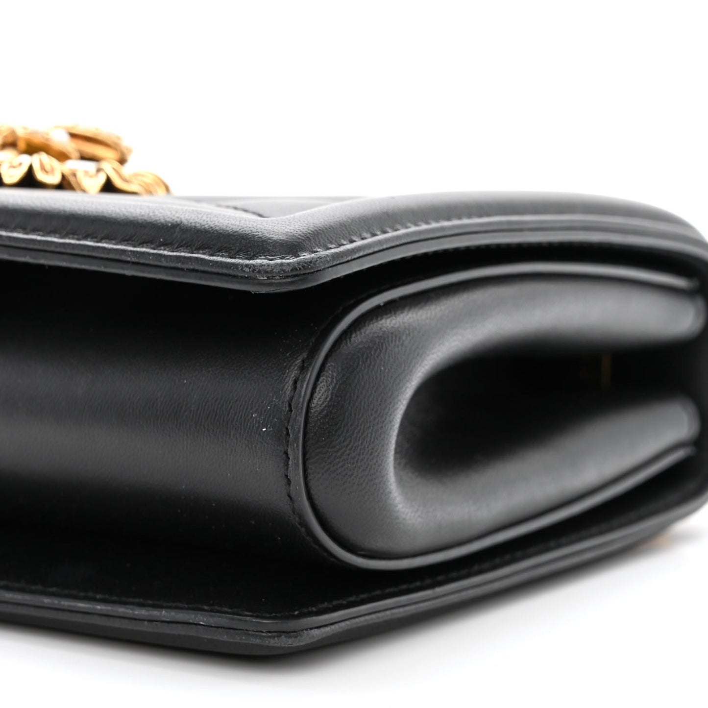 Calfskin Medium Devotion Crossbody Bag Black