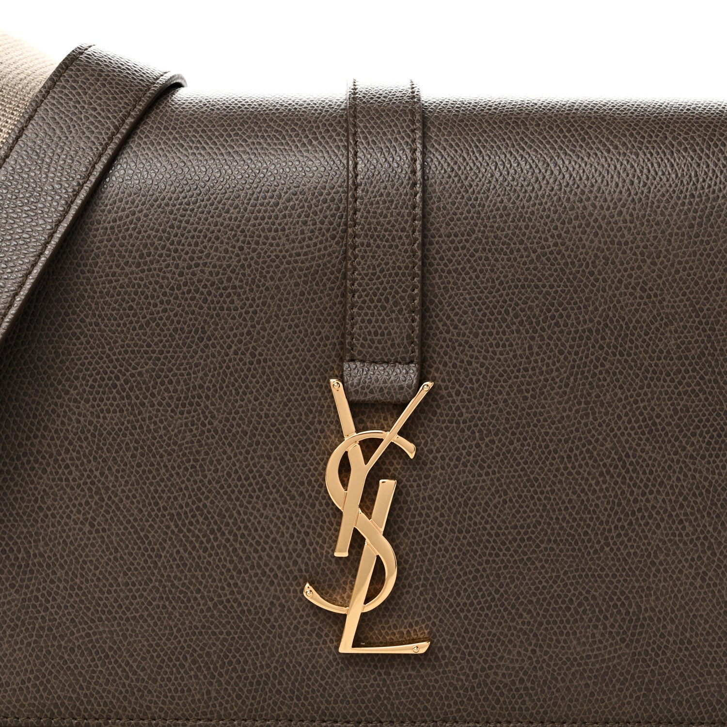 Saint Laurent Textured Calfskin Medium Classic Monogram Universite Bag Fog 7 of 9