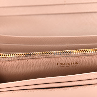 Prada Saffiano Bow Continental Wallet Cammeo 9 of 12