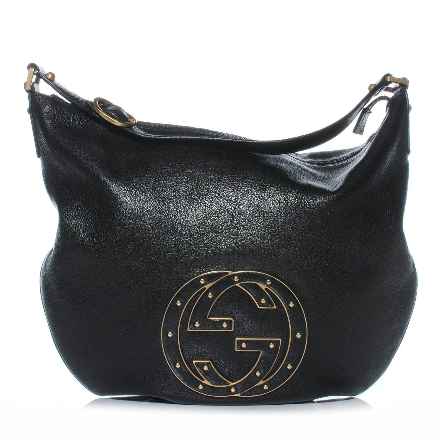 Gucci Leather Small Blondie Hobo Bag Black 1 of 7
