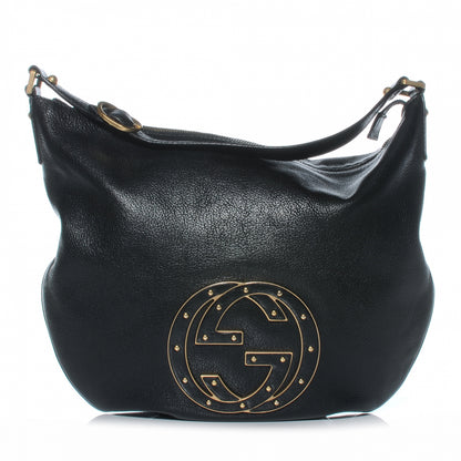 Gucci Leather Small Blondie Hobo Bag Black 1 of 7