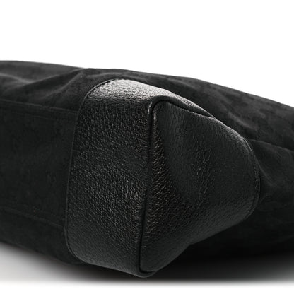 Gucci Monogram Flat Messenger Bag Black 10 of 12