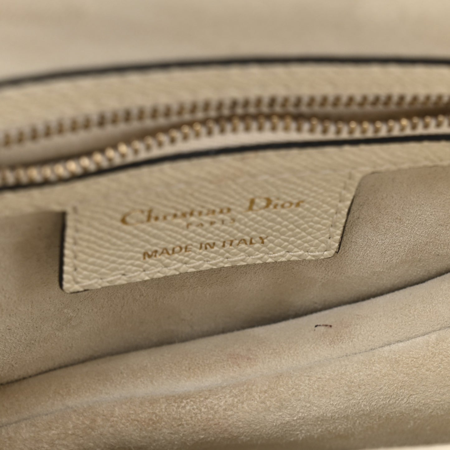 Grained Calfskin Saddle Bag With Strap Latte