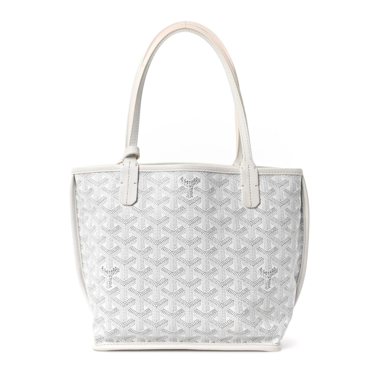 Goyardine Reversible Mini Anjou White