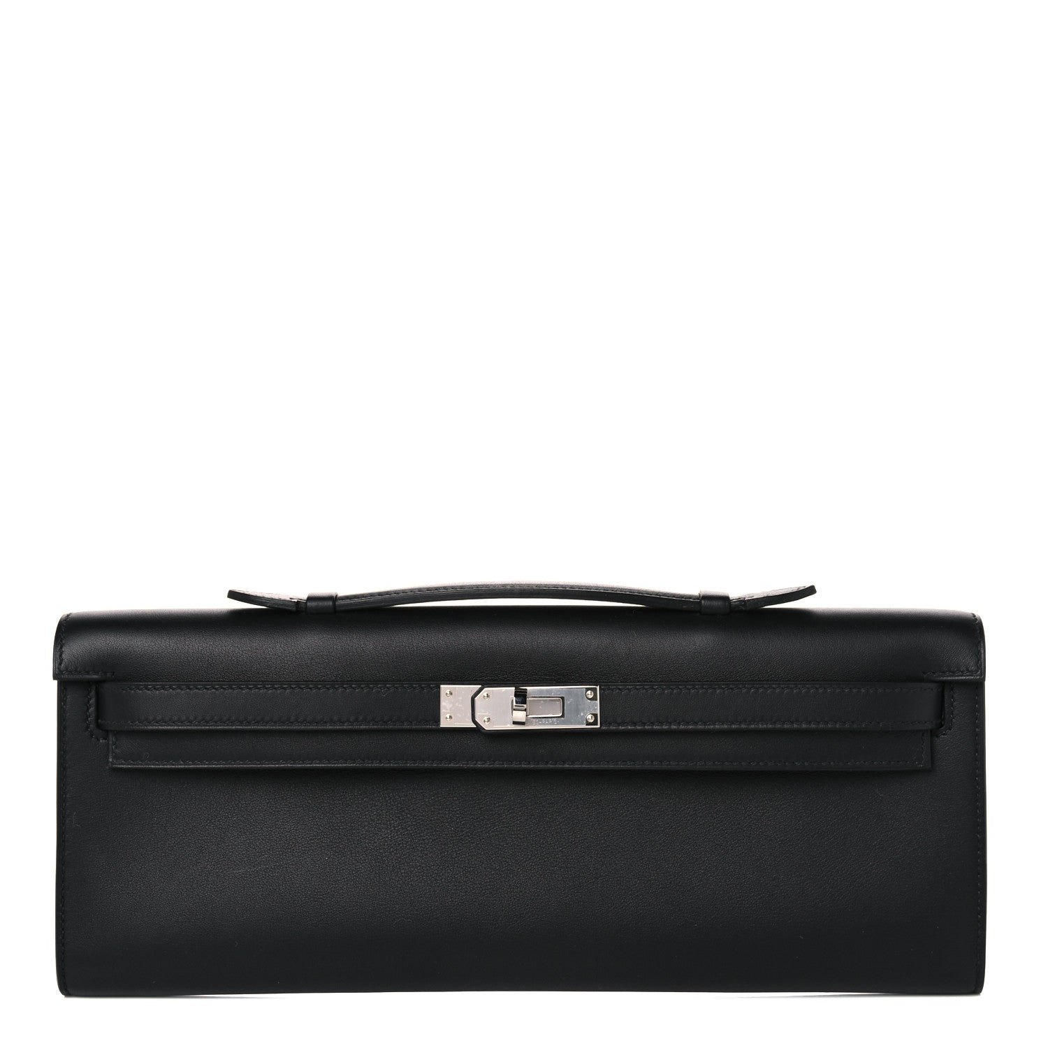 Hermes Swift Kelly Cut Clutch Pochette Black 1 of 11