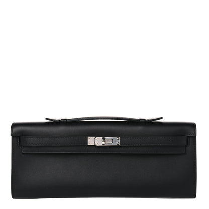 Hermes Swift Kelly Cut Clutch Pochette Black 1 of 11