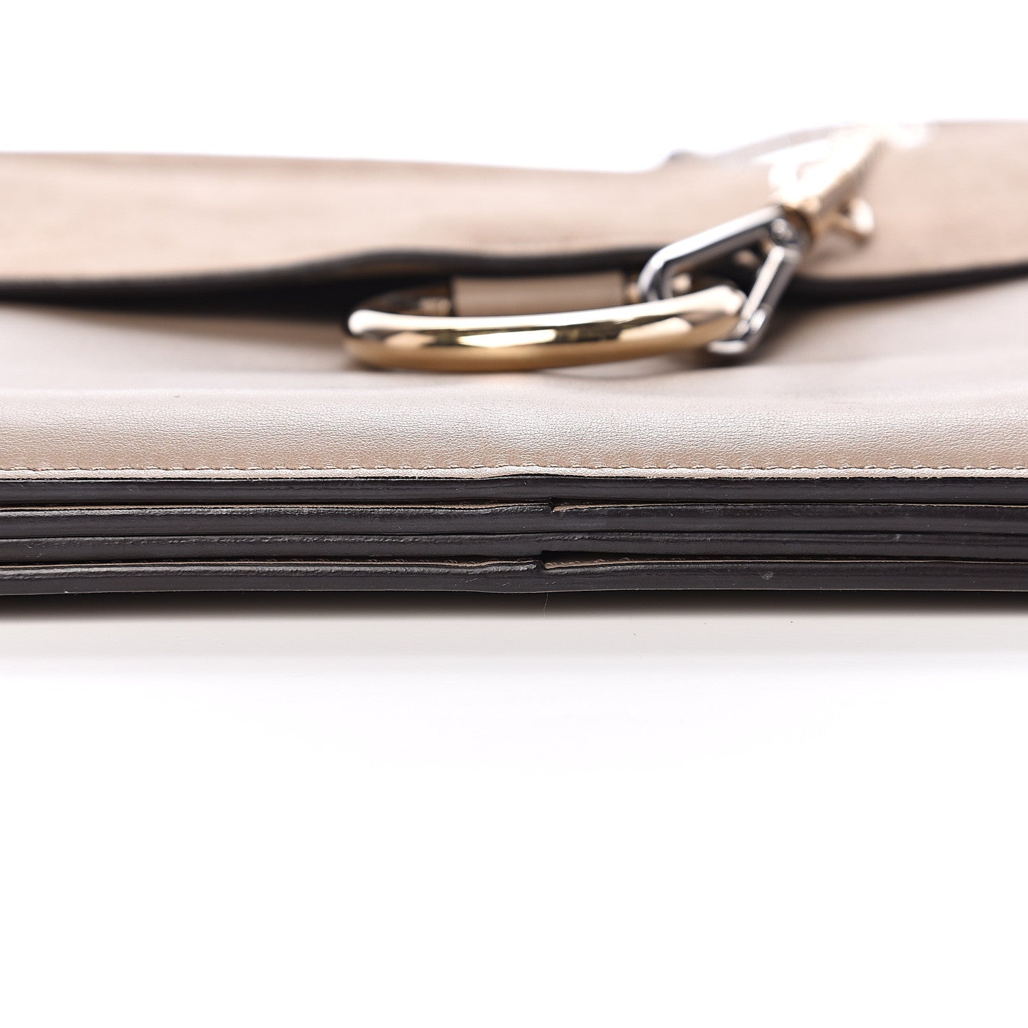 Chloe Calfskin Suede Medium Faye Shoulder Bag Motty Grey 10 of 14