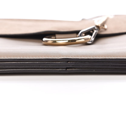 Chloe Calfskin Suede Medium Faye Shoulder Bag Motty Grey 10 of 14