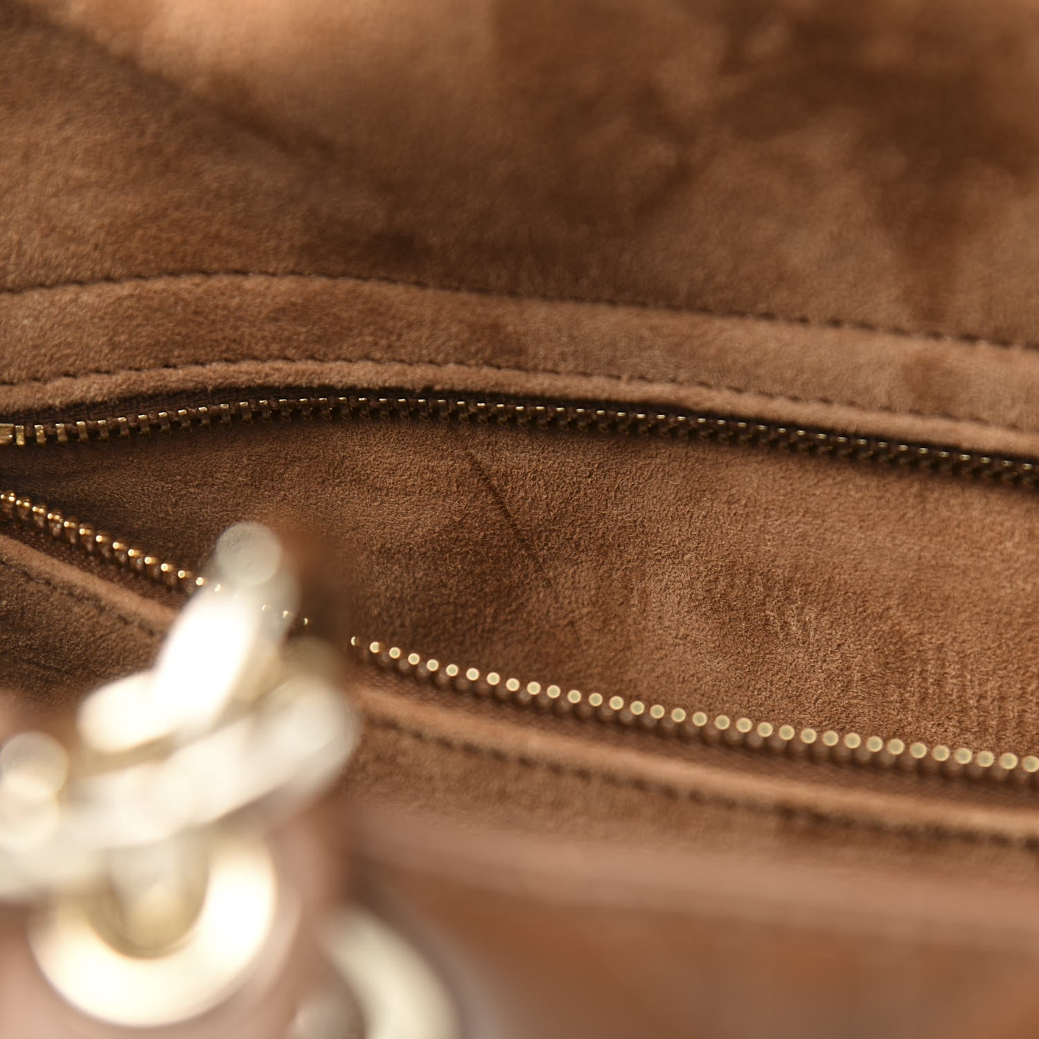 Christian Dior Lambskin Cannage Large Lady Dior Tan 12 of 15