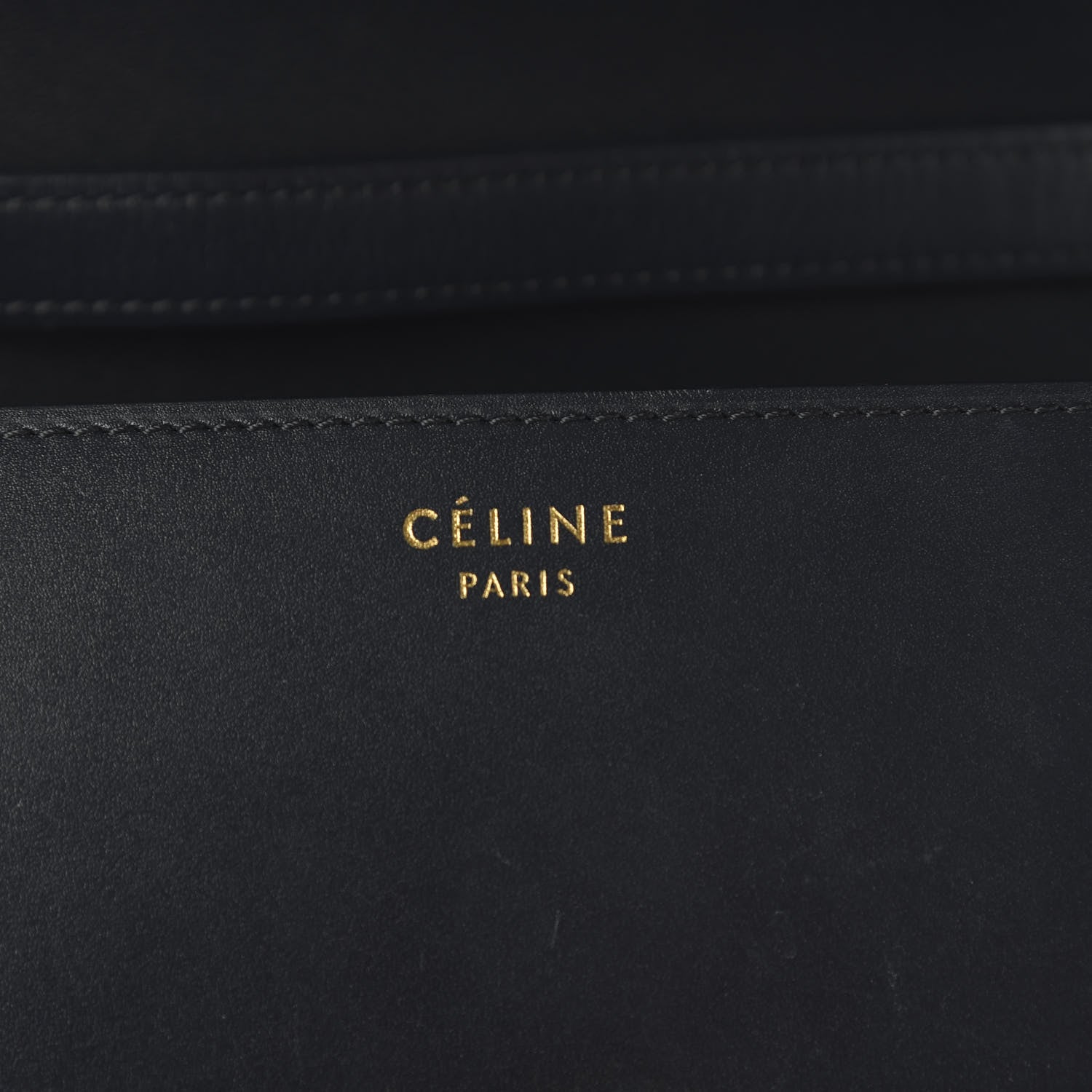 Celine Box Calfskin Medium Classic Box Flap Bag Navy 7 of 10