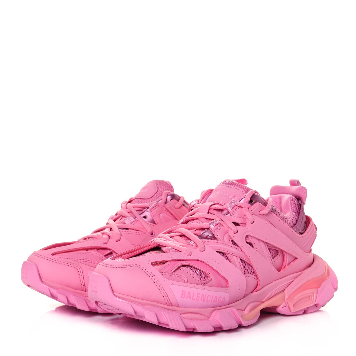 Balenciaga Mesh Nylon Womens Track Sneakers 38 Pink 3 of 9