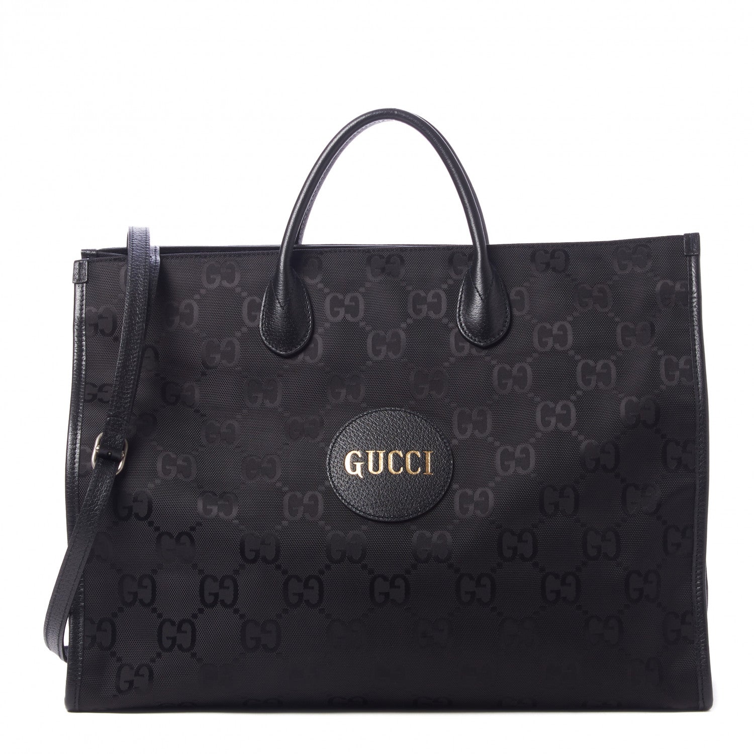 Gucci Econyl Nylon Monogram Large Off The Grid Tote Bag Black 1 of 11