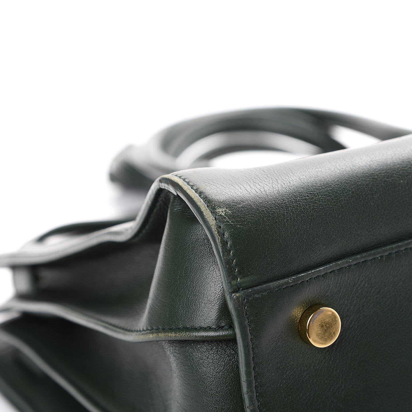 Calfskin Small Sac De Jour Dark Green