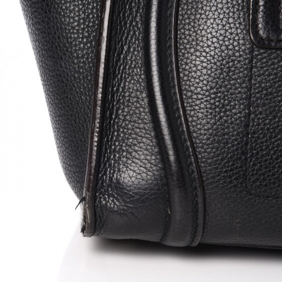 Celine Drummed Calfskin Mini Luggage Black 11 of 18