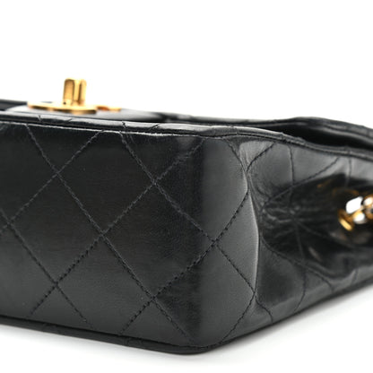 Chanel Lambskin Quilted Mini Square Flap Bag Black 9 of 9