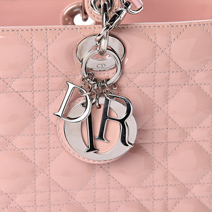 Christian Dior Patent Cannage Large Lady Dior Light Pink 8 of 11