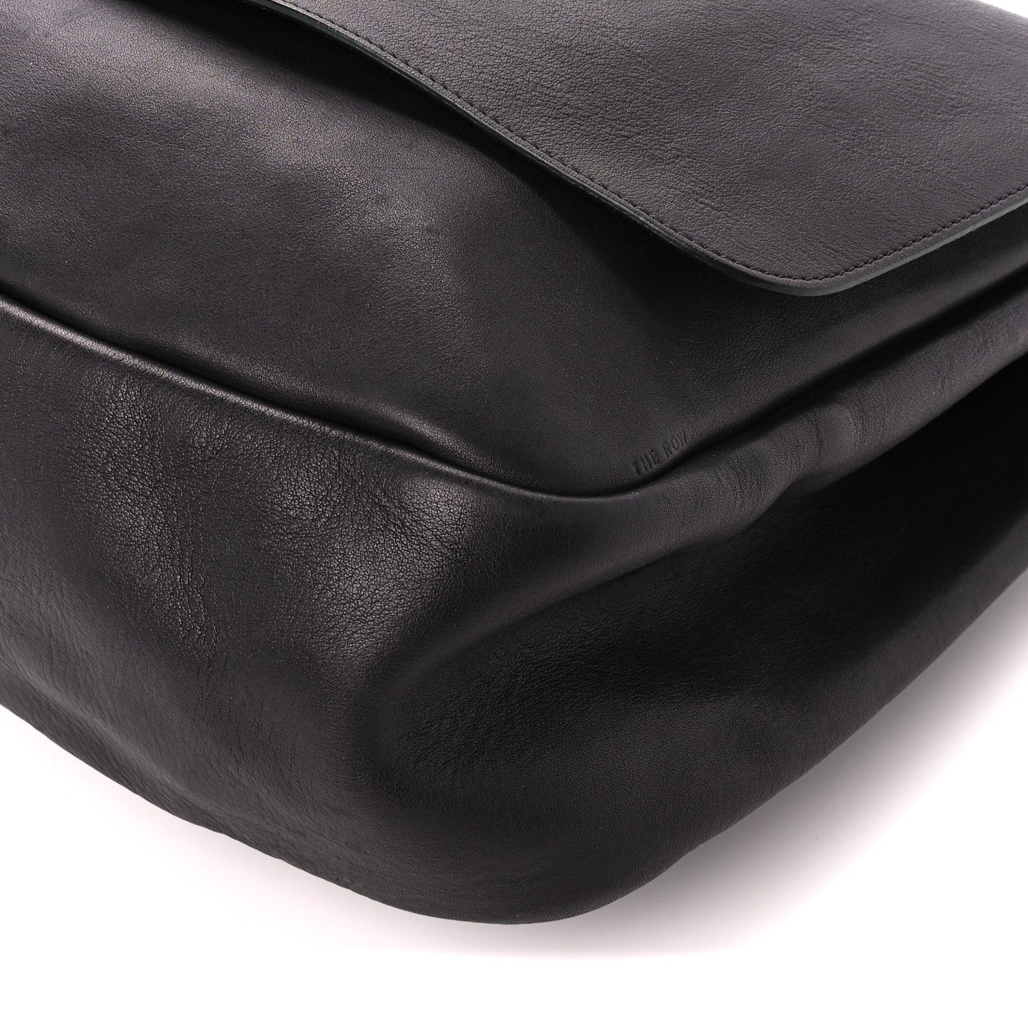 The Row Calfskin Mail Bag Black 9 of 10