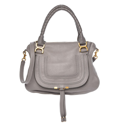 Chloe Calfskin Medium Marcie Satchel Cashmere Grey 1 of 20