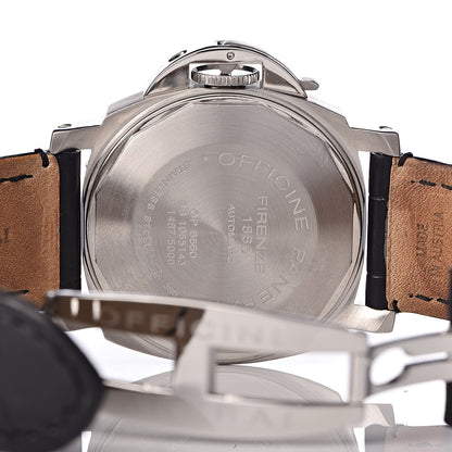 Panerai Stainless Steel Alligator 40mm Luminor Marina Automatic Watch PAM00049 6 of 11