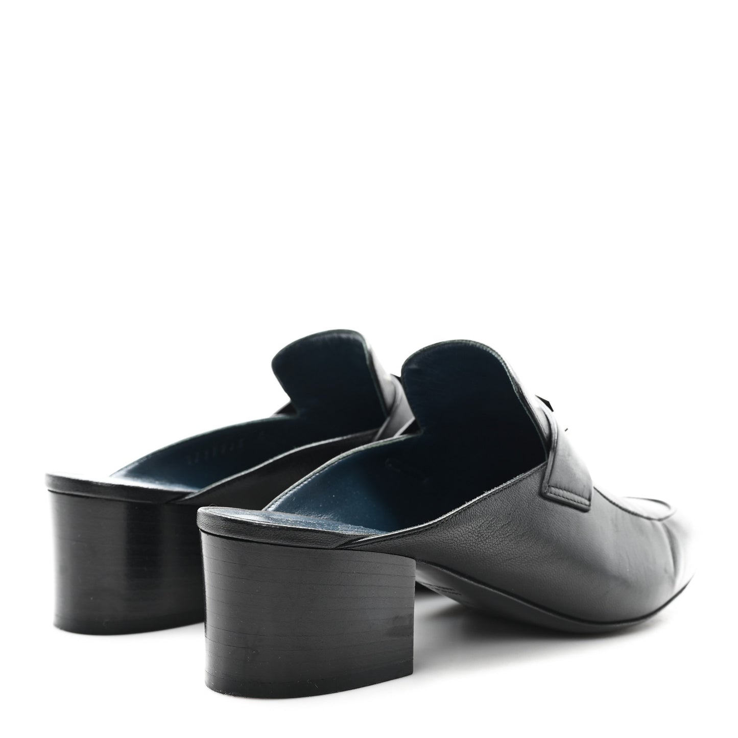 Goatskin Paradis Mules 37.5 Black