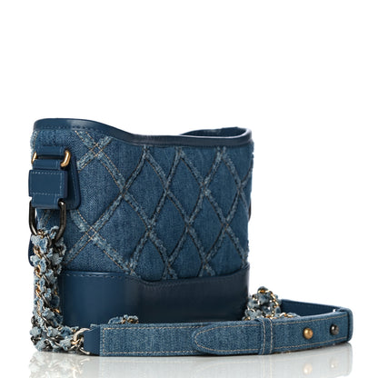 Chanel Denim Calfskin Small Gabrielle Hobo Blue 2 of 10
