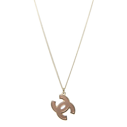 Chanel Resin CC Pendant Necklace Gold 4 of 6