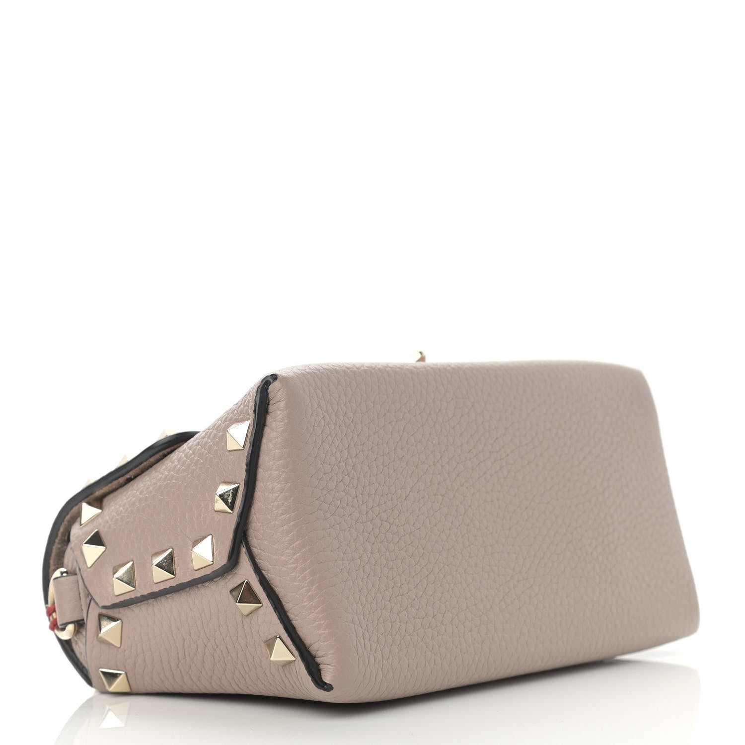 Valentino Garavani Pebbled Calfskin Mini Rockstud Crossbody Bag Poudre 4 of 13