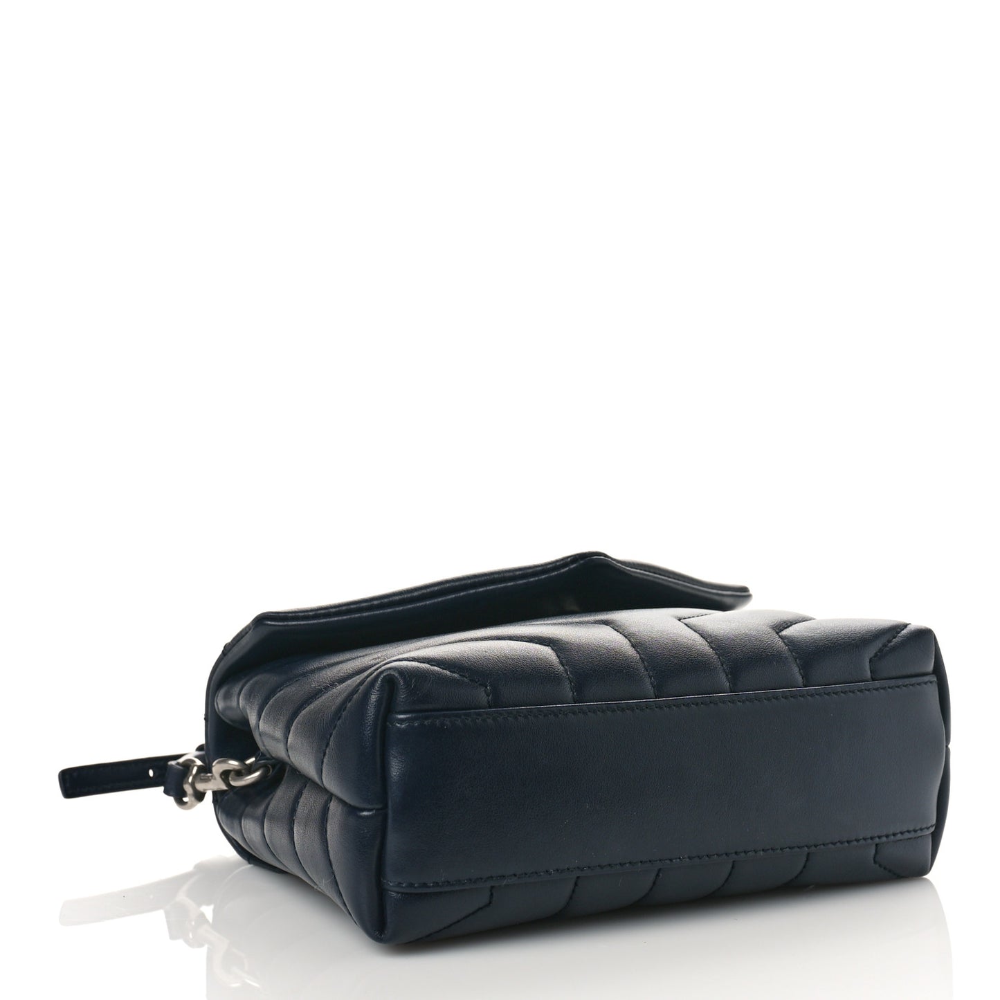 Calfskin Y Quilted Monogram Toy Loulou Crossbody Bag Medium Blue