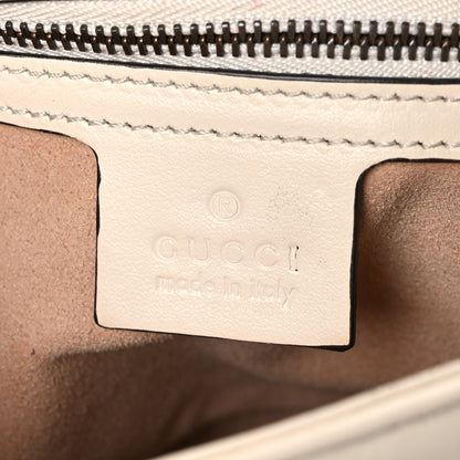 Gucci Calfskin Matelasse Small GG Marmont Shoulder Bag White 6 of 10