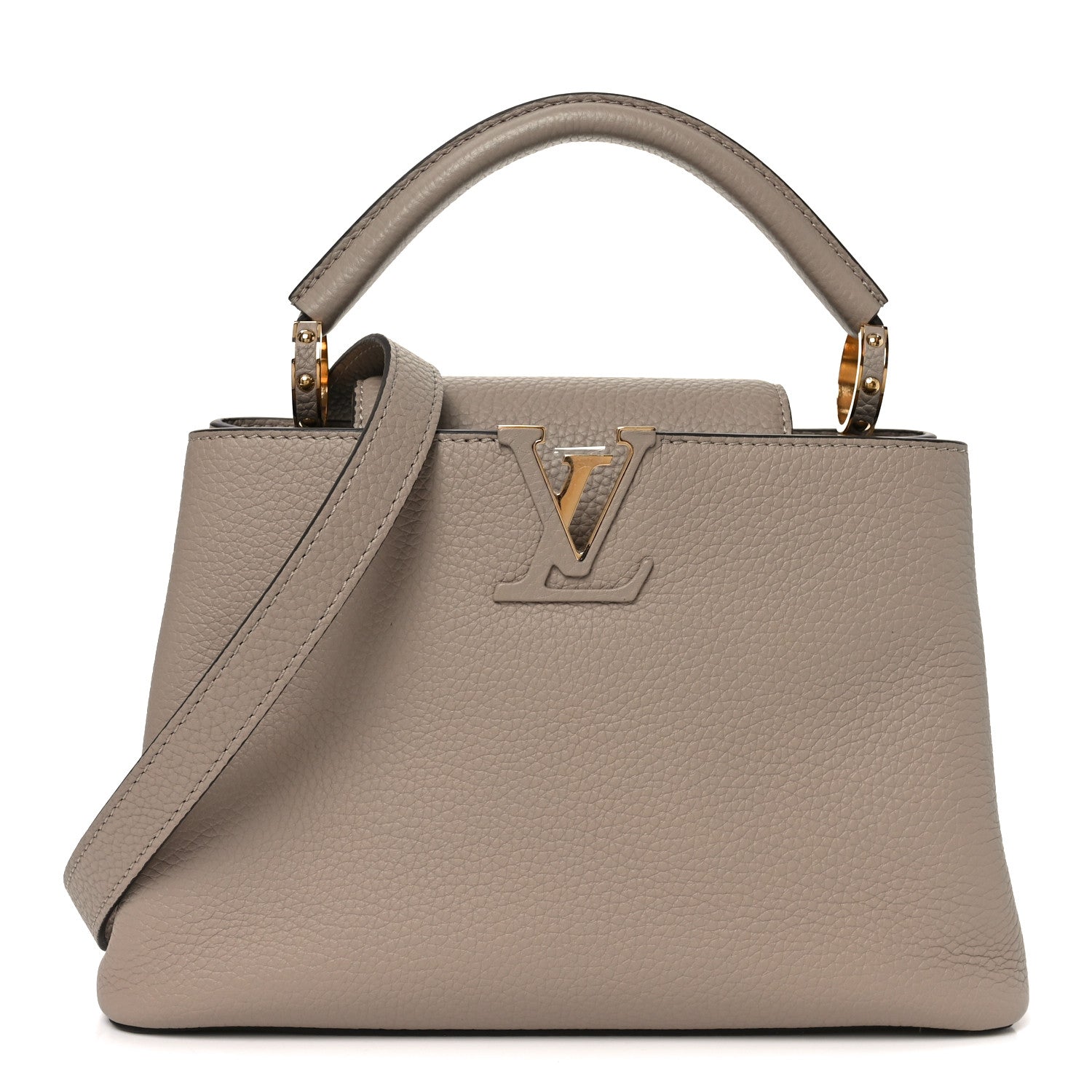 Louis Vuitton Taurillon Capucines BB Galet 1 of 9