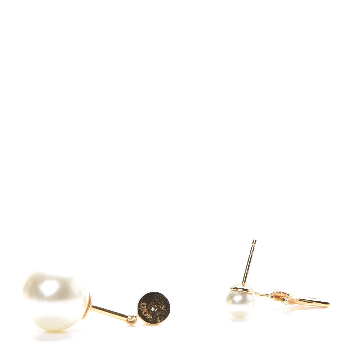 Christian Dior Pearl My ABCDior K Tribale Earring Gold 3 of 4