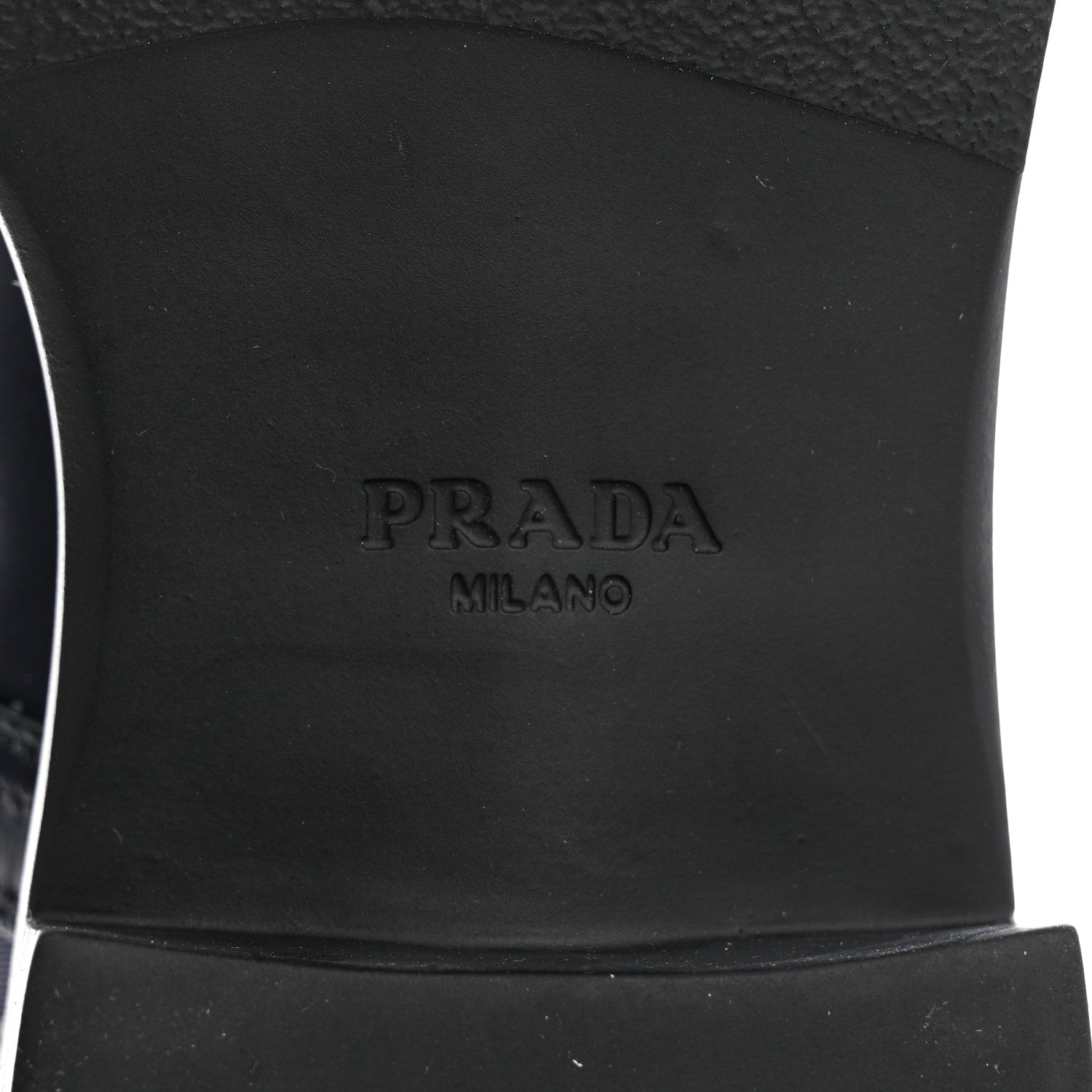 Prada Spazzolato Re-Nylon Metal Triangle Logo Womens 50mm Combat Boots 39 Bleu 8 of 9