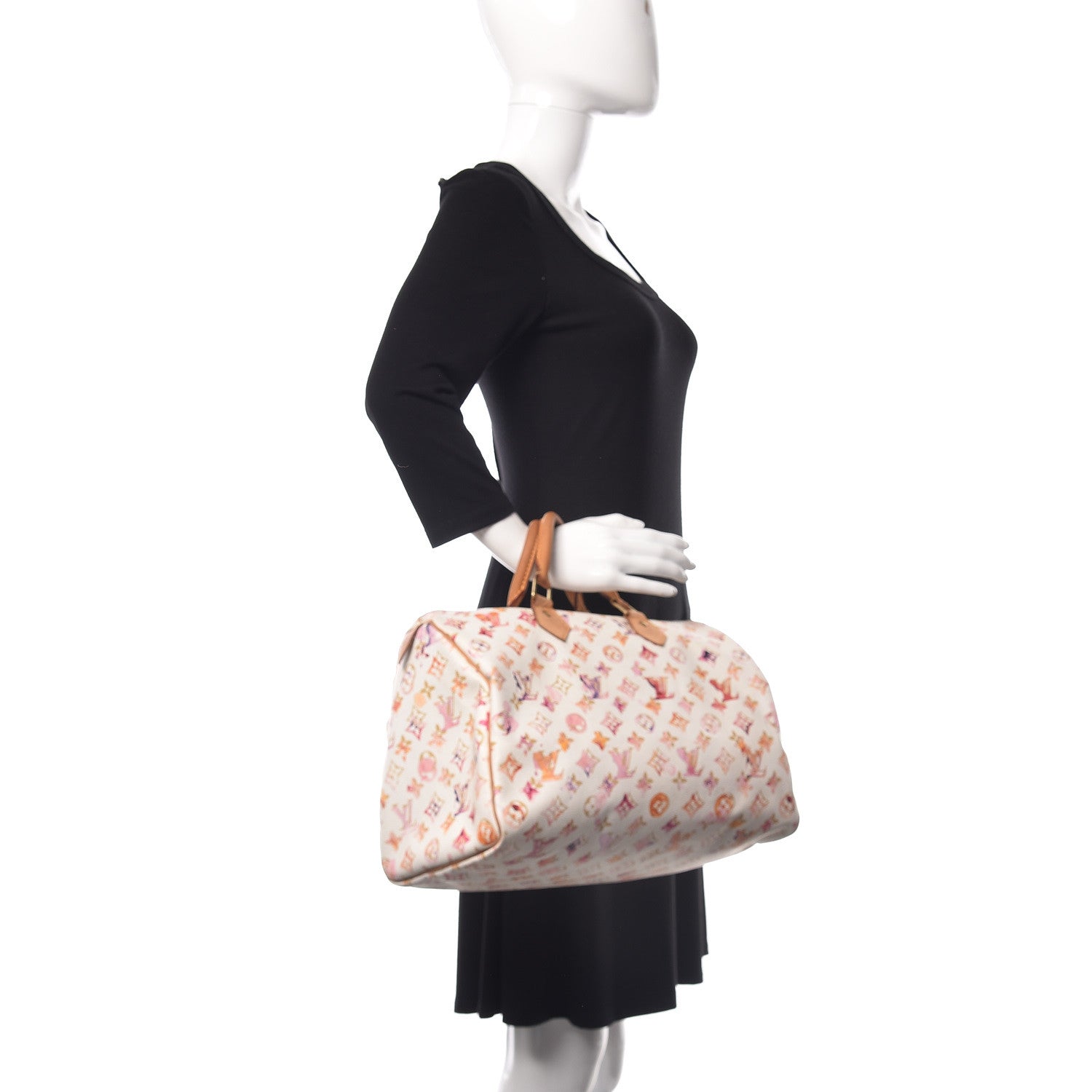 Louis Vuitton Watercolor Aquarelle Speedy 35 White 2 of 15