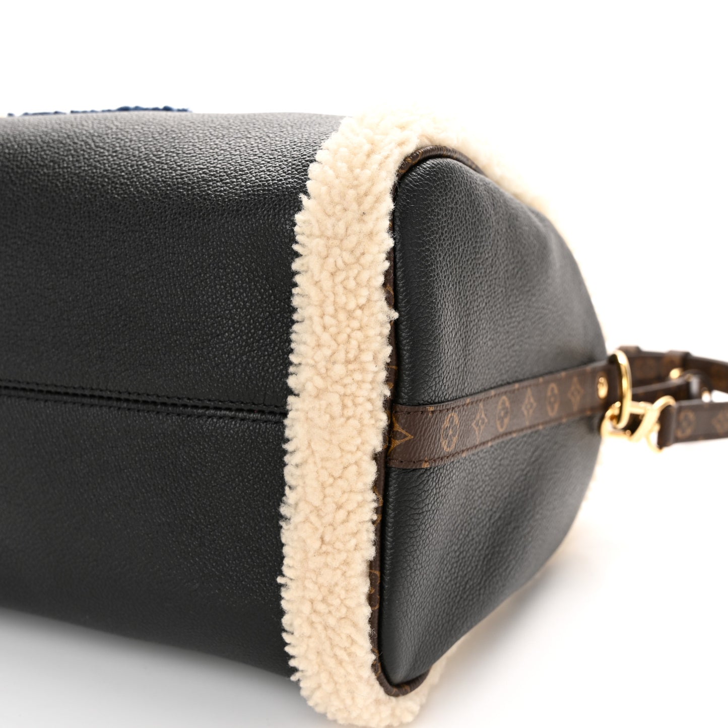 Calfskin Monogram Teddy Speedy Bandouliere 30 Black