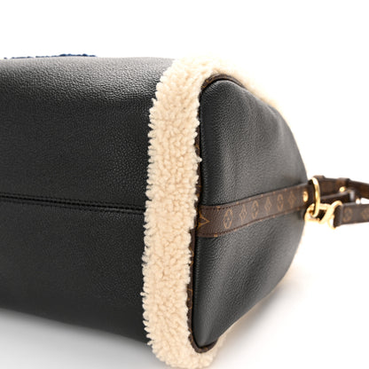 Louis Vuitton Calfskin Monogram Teddy Speedy Bandouliere 30 Black 10 of 10