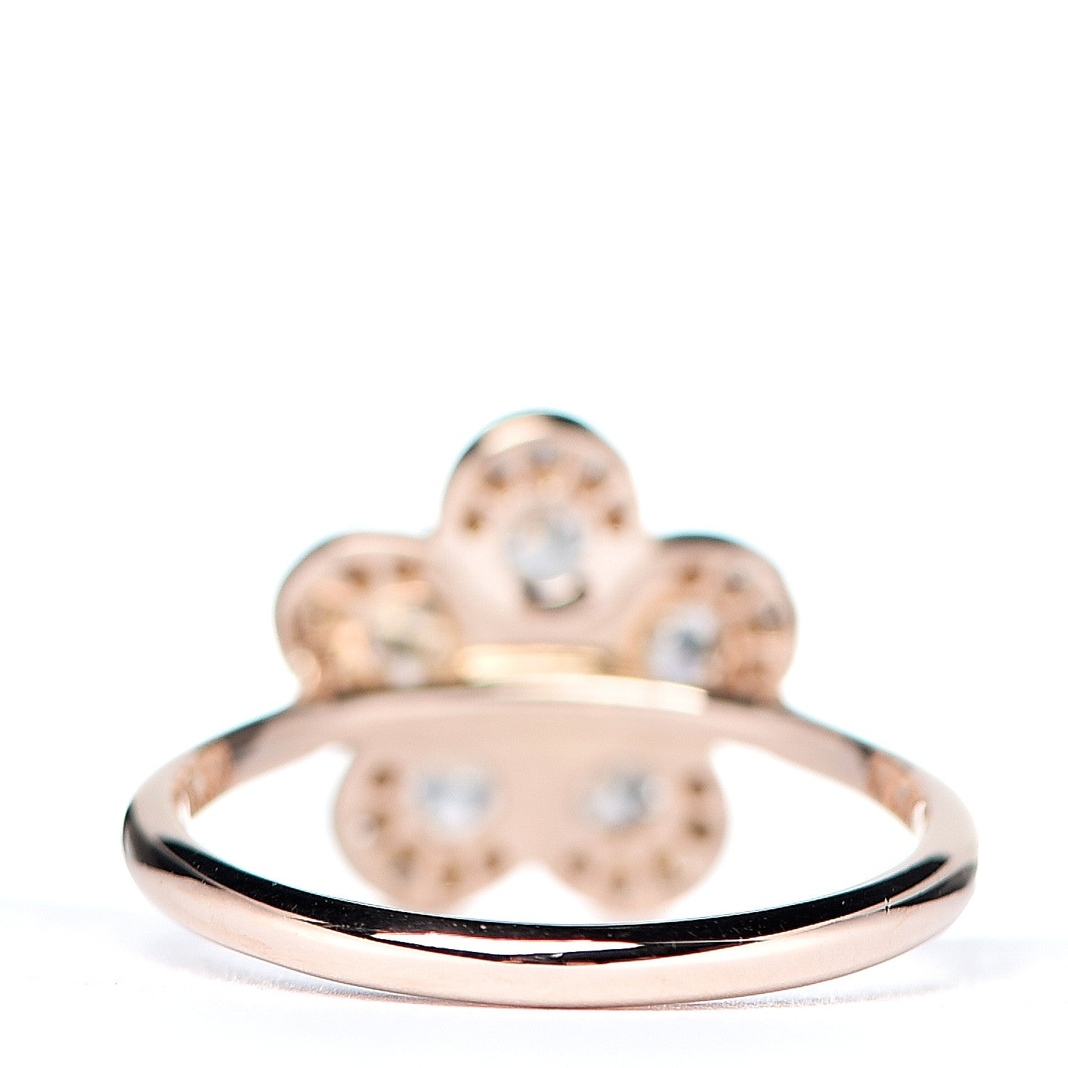 Tiffany 18K Rose Gold Diamond Garden Flower Ring 52 6 2 of 3