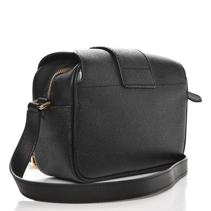 Burberry Soft Grain Calfskin Small Buckle Zip Bag Black 3 of 8
