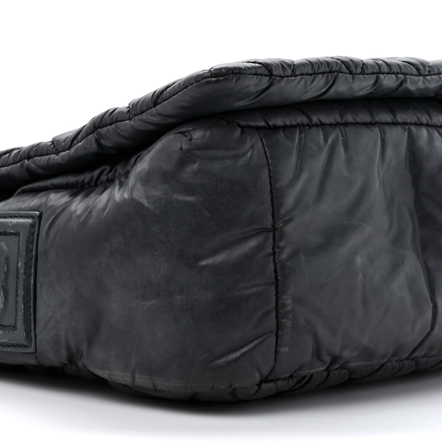 Nylon Small Coco Cocoon Messenger Bag Black