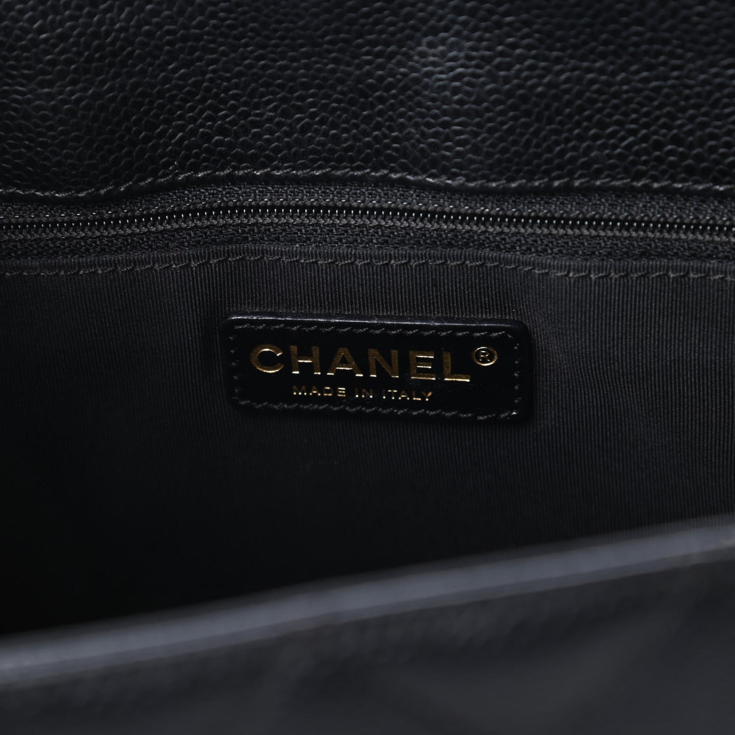 Caviar Quilted Grand Shopping Tote GST Black