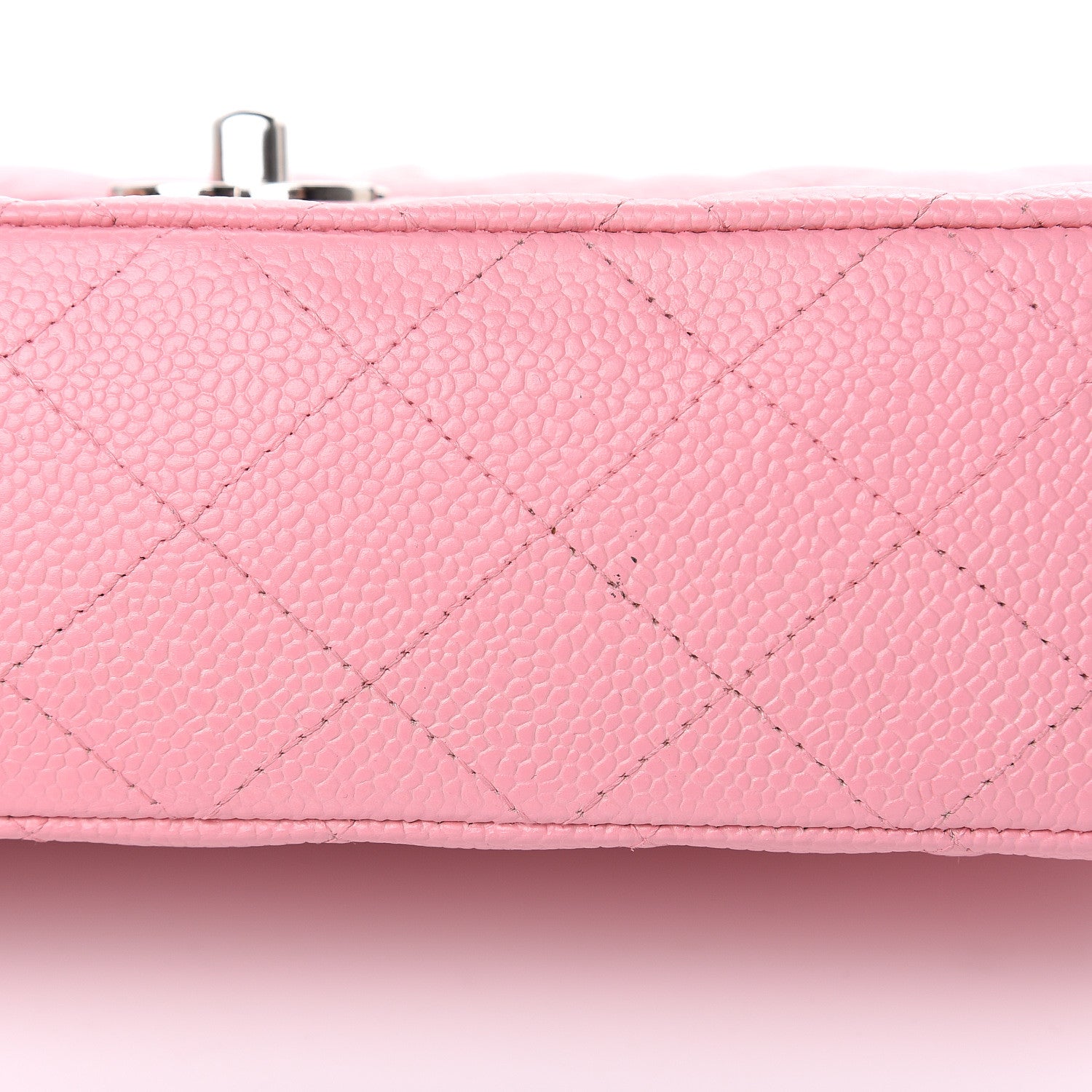 Chanel Caviar Quilted Medium Double Flap Pink 12 of 14