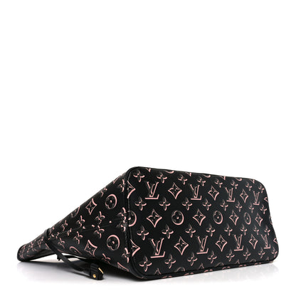Louis Vuitton Monogram Fall For You Neverfull MM Black 5 of 12